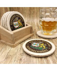 Privatbrauerei Hofmann Hohenschwärz Bieruntersetzer aus Naturstein - Biershop Bayern