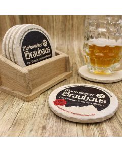 Mariensteiner Brauhaus aus Waakirchen Bieruntersetzer aus Naturstein - Biershop Bayern