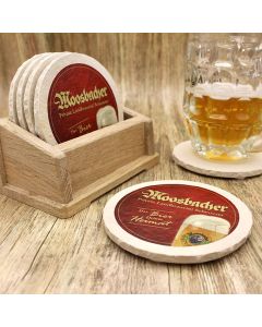 Moosbacher Bieruntersetzer aus Naturstein - Biershop Bayern