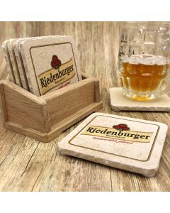 Riedenburger Brauhaus Bieruntersetzer aus Naturstein - Biershop Bayern