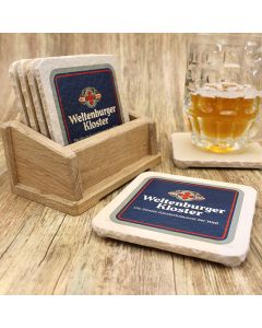 Weltenburger Klosterbrauerei Bieruntersetzer aus Naturstein - Biershop Bayern